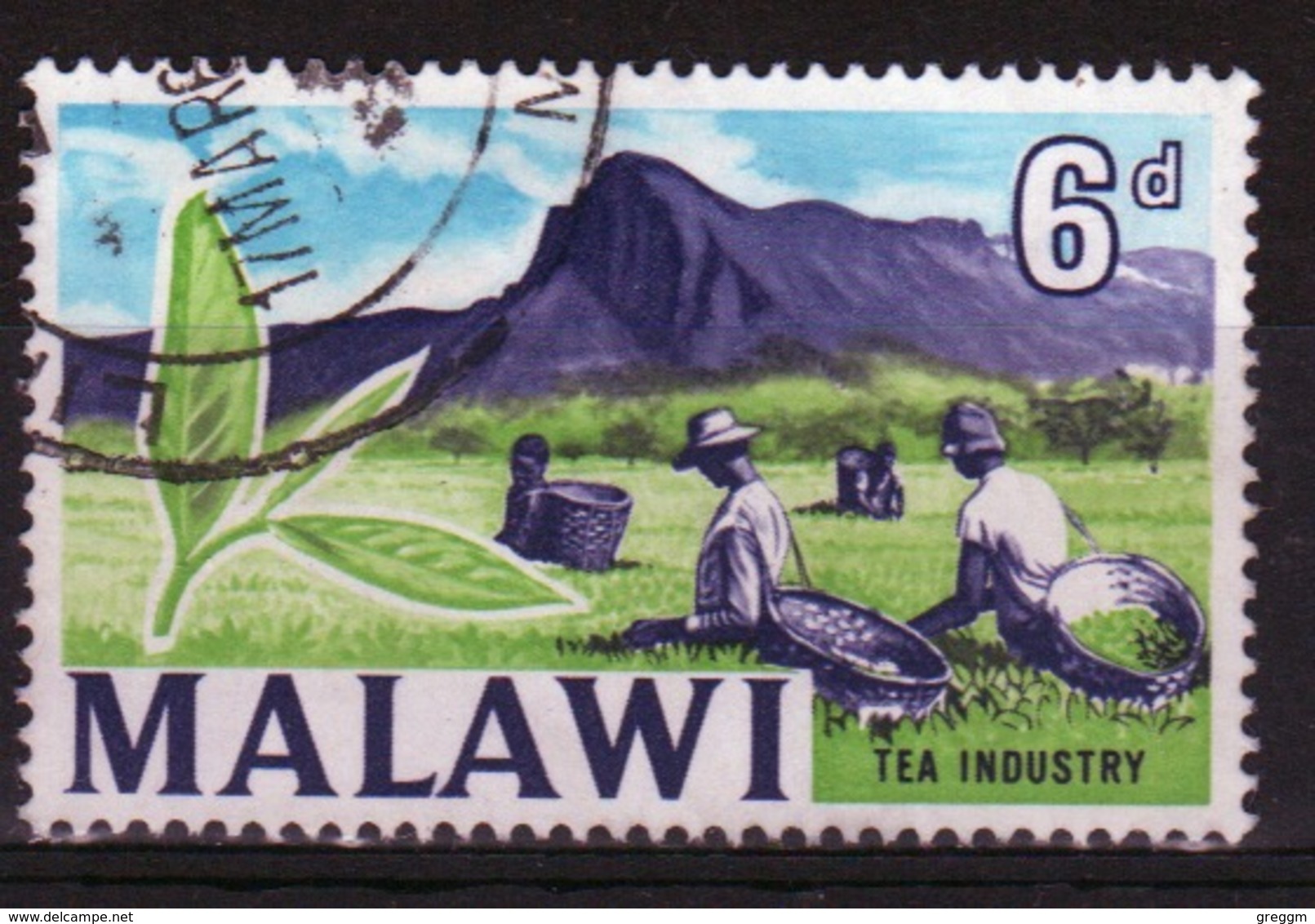Malawi 1964 Single 6d Stamp From The Definitive Set. - Malawi (1964-...)