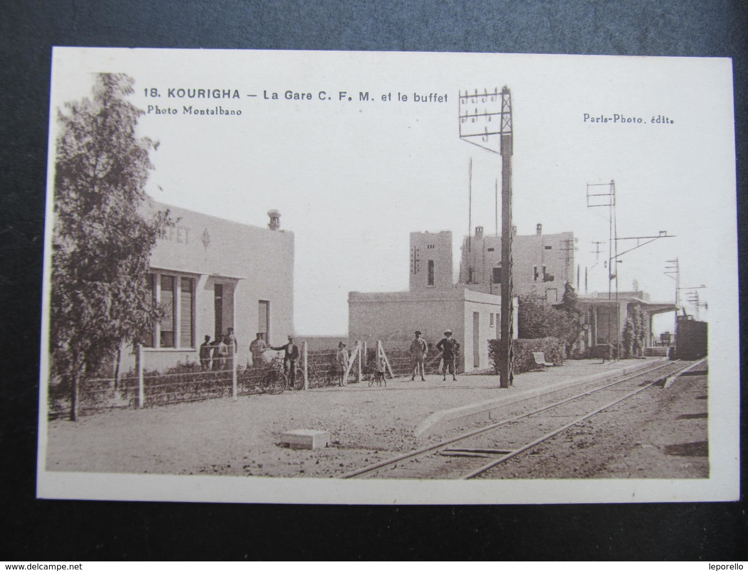 AK Kourigha La Gare Bahnhof Ca.1920 // D*39027 - Sonstige & Ohne Zuordnung