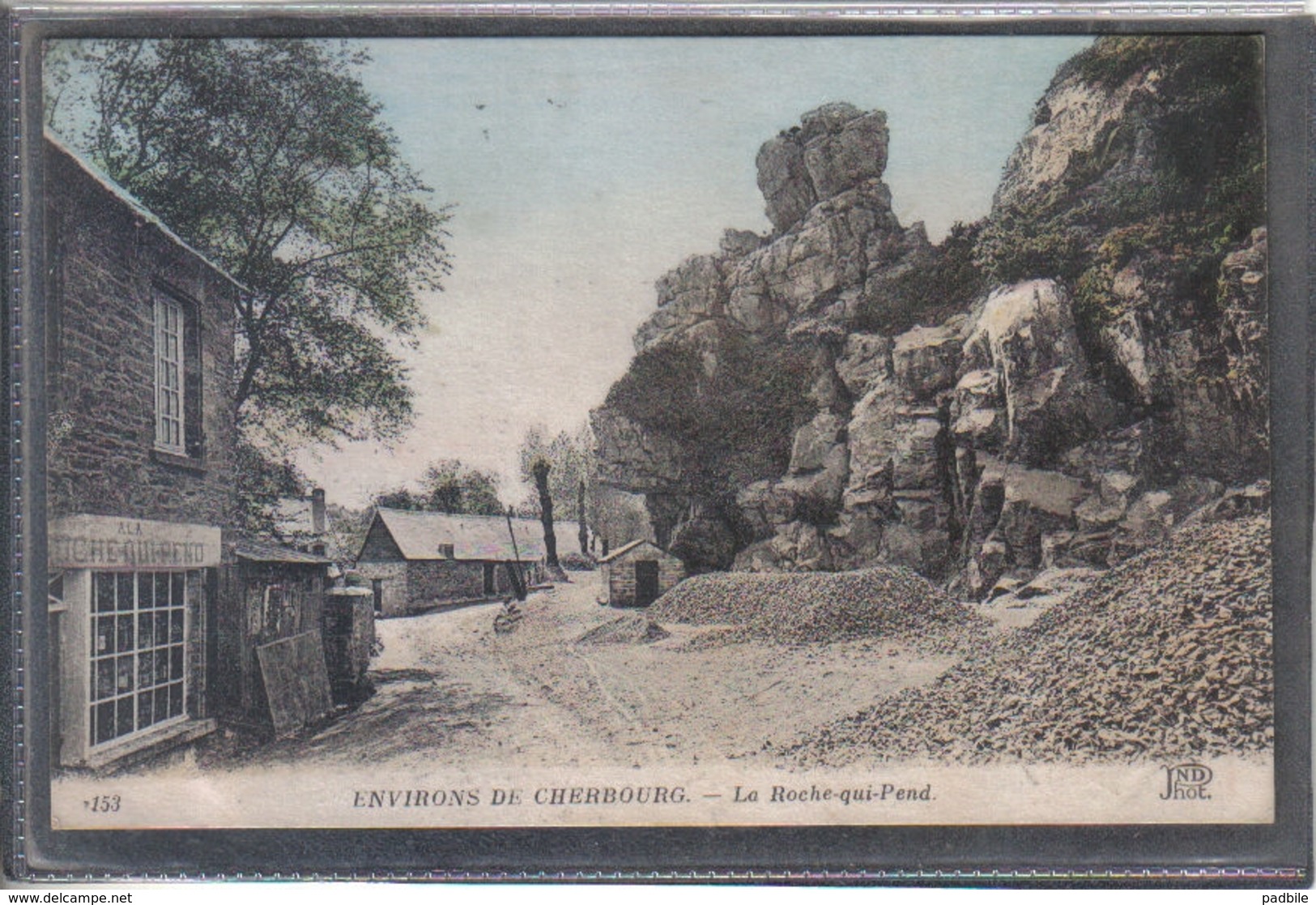 Carte Postale 50. Octeville Près Cherbourg  La Roche-qui-Pend Très Beau Plan - Octeville