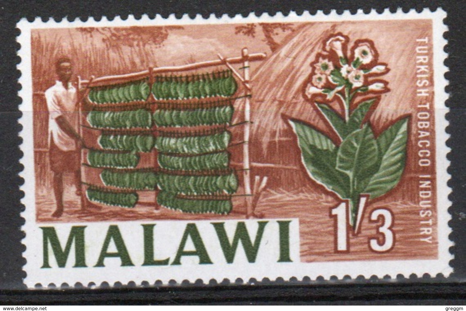 Malawi 1964 Single 1/3d Stamp From The Definitive Set. - Malawi (1964-...)