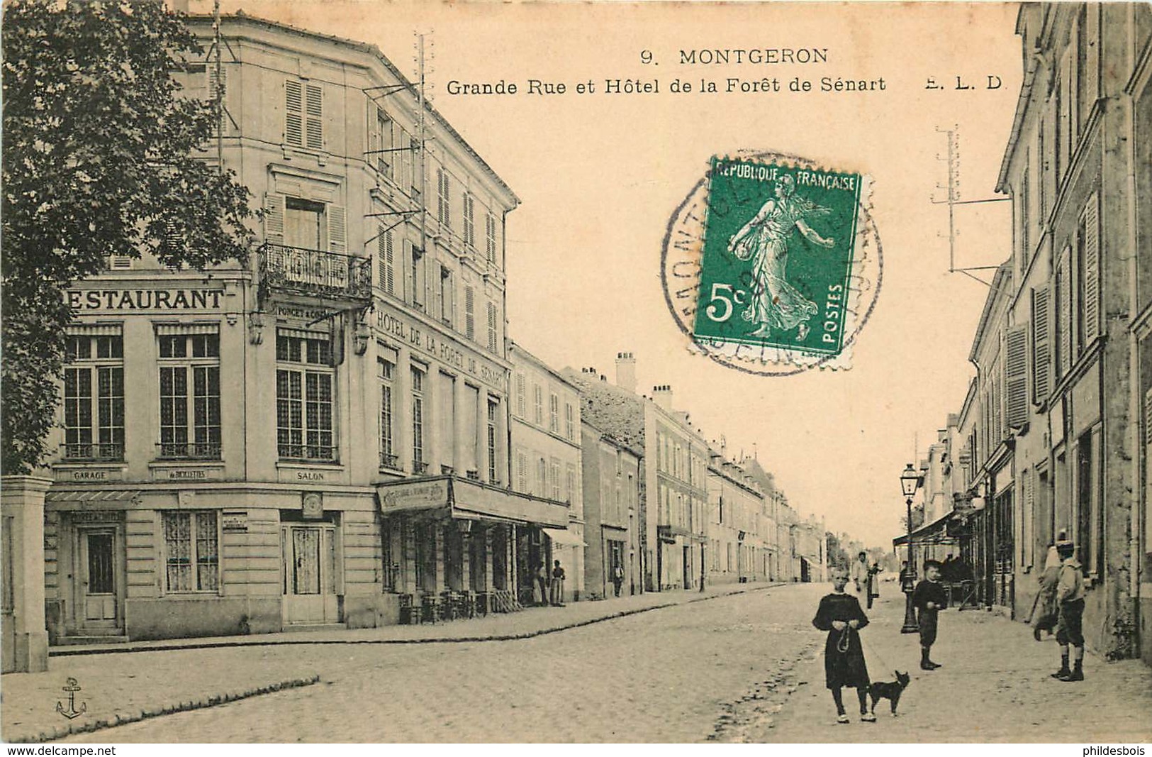 ESSONNE  MONTGERON  Grande Rue Et Hotel De La Foret - Montgeron