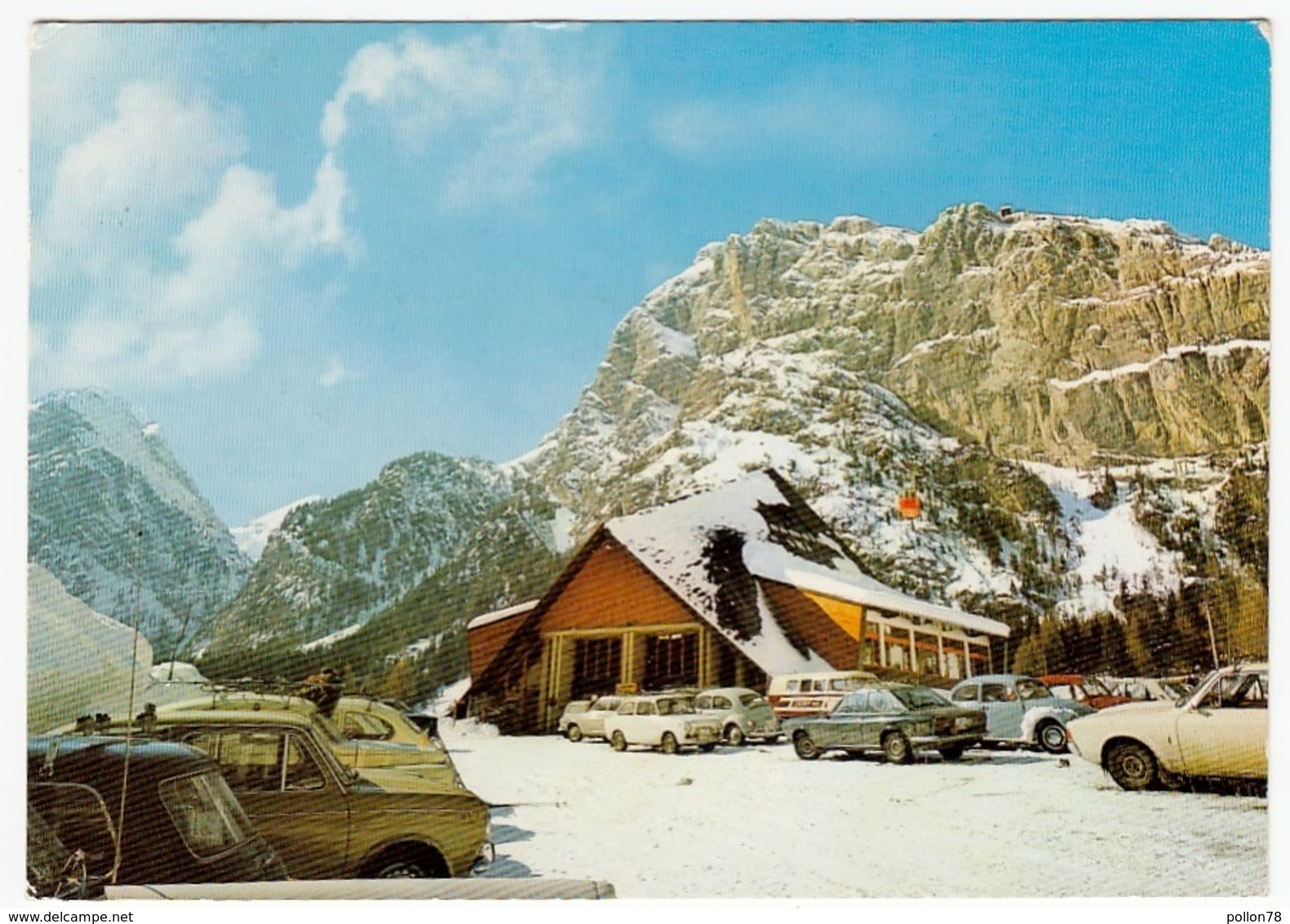 FUNIVIA DELLA MARMOLADA - STAZIONE DI PARTENZA A MALGA CIAPELA - BELLUNO - 1984 - AUTOMOBILI - CARS - Belluno