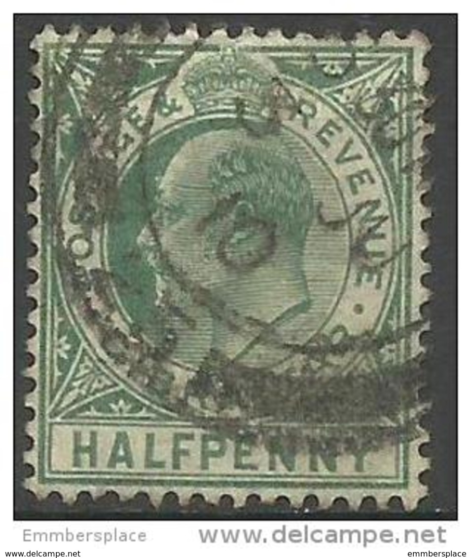 Gibraltar - 1907 King Edward VII 1/2d Greyish-green Used   Sc 49 - Gibraltar