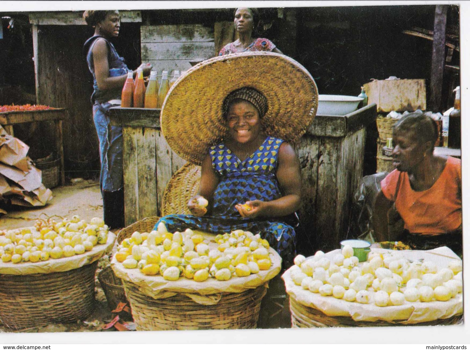 AK94 Market Scene, Ghana - Posted From Nigeria, Courrier Des Marins, Seamen's Mail - Ghana - Gold Coast