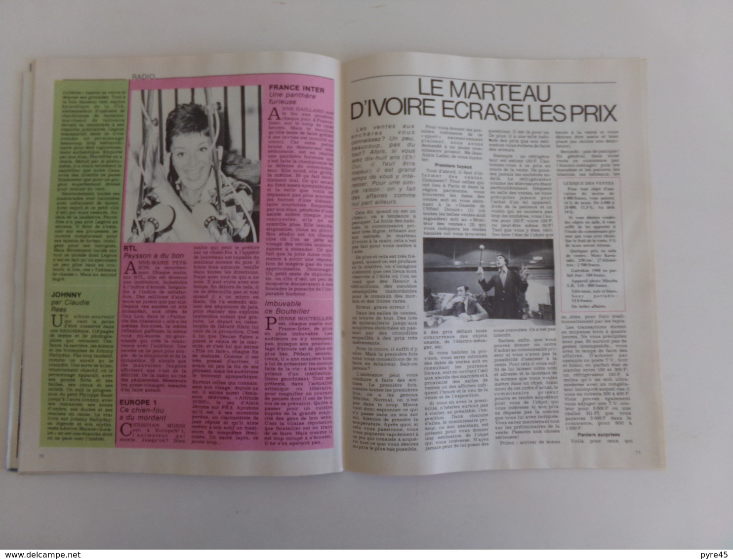 Revue " MS magazine " n° 3, 1976, Elton John, Dominique Rocheteau,...