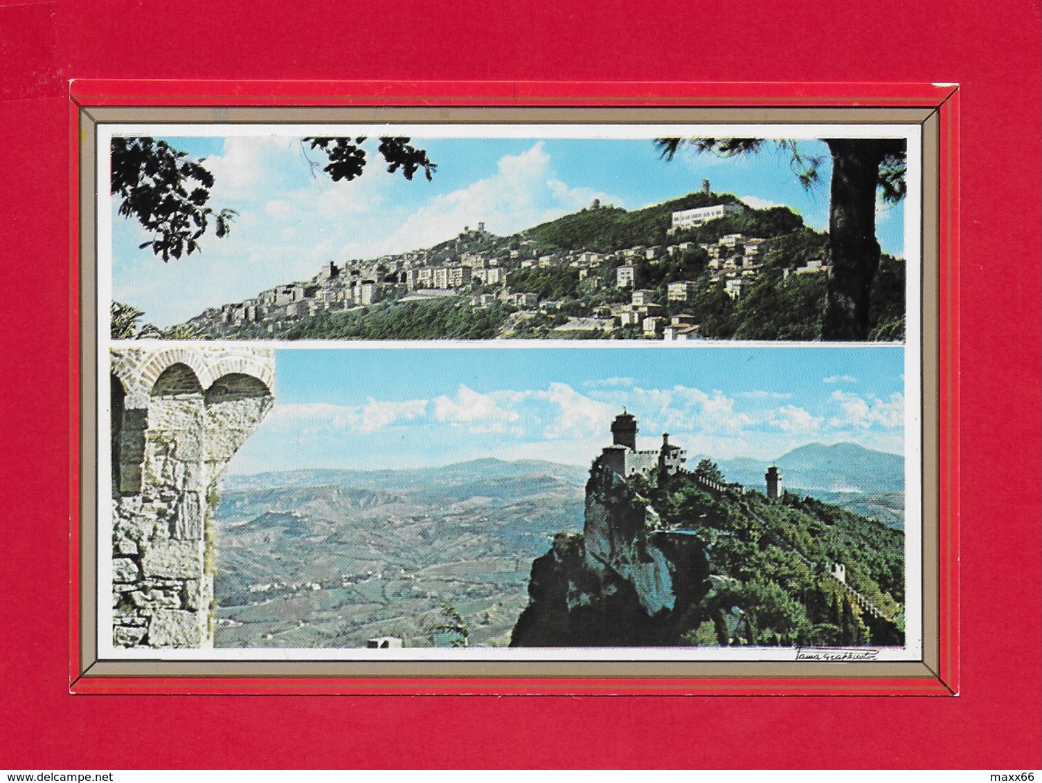 CARTOLINA NV SAN MARINO - Panorama Dal Monte Titano - Le Tre Torri - 10 X 15 - San Marino