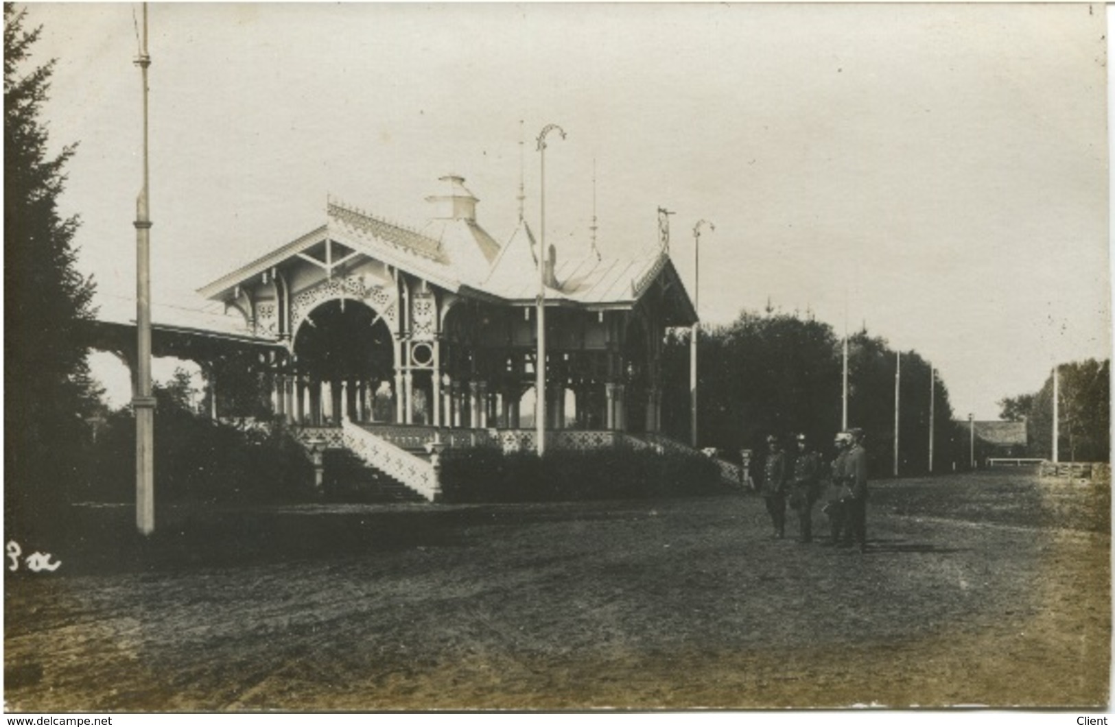 DEUTSCHLAND - POLEN - FELDPOST - BIALYSTOK? Bahnhof Jagdschloss Des Zaren 1915 Foto-Karte Rare-Selten - Polen