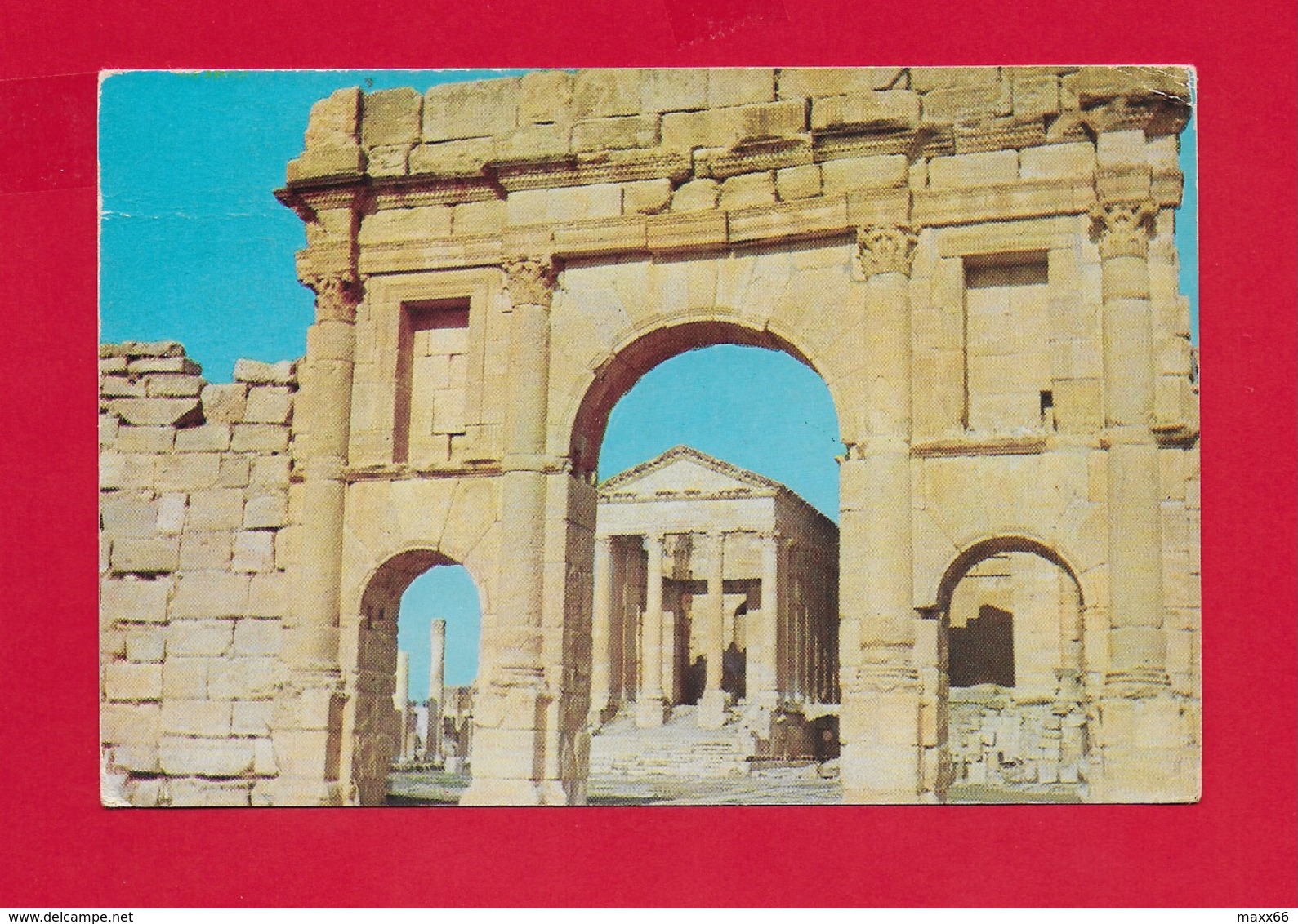 CARTOLINA VG TUNISIA - SBEITLA - Le Forum - 10 X 15 - ANN. 1976 - Tunisia