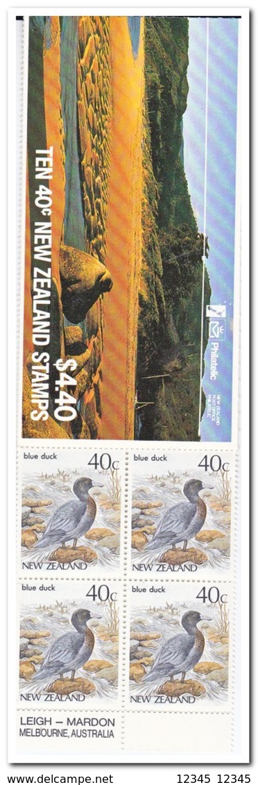 Nieuw Zeeland 1987, Postfris MNH, Birds, ( 2 Booklets, Carnets ) - Postzegelboekjes