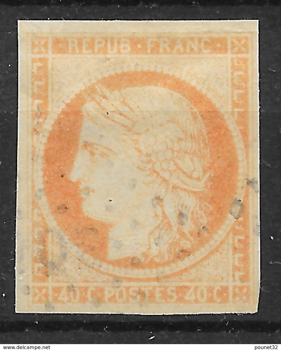 COLONIES GENERALES : CERES 40c ORANGE N° 13 OBLITERATION LOSANGE MQE MARTINIQUE - Ceres