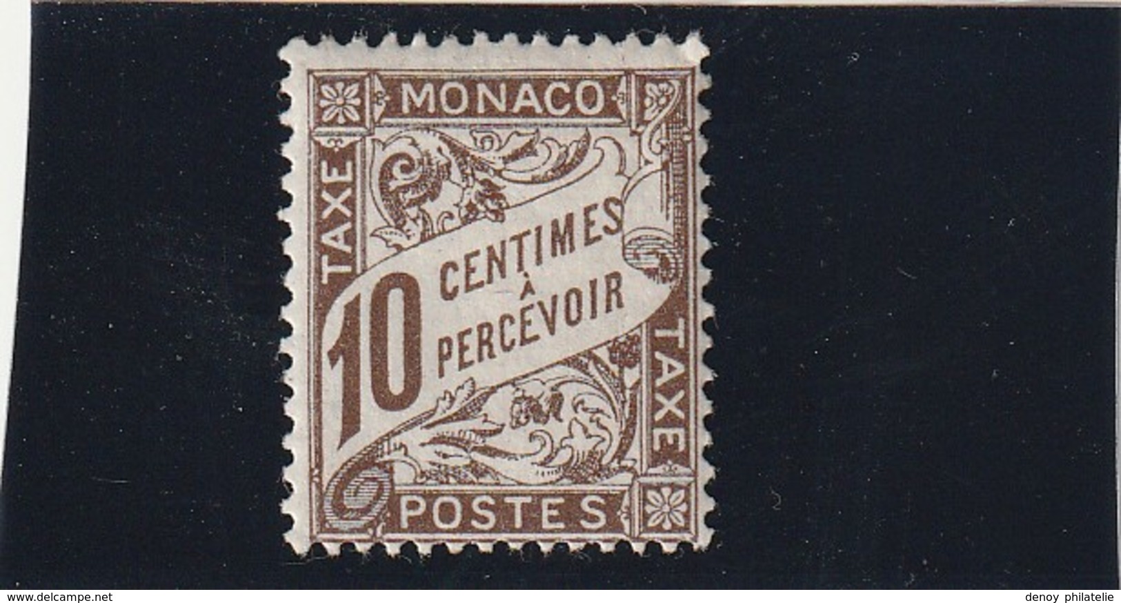 Monaco Taxe N° 4 Avec Charniére* Un Peu Forte Mais Timbre Rare - Postage Due