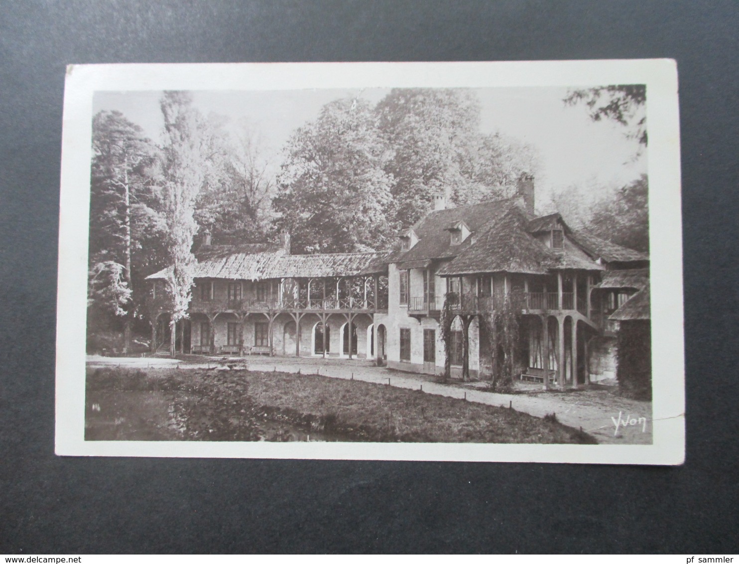 Frankreich 1929 Echtfoto AK Splendeurs Et Charmes De Versailles Petit Trianon La Maison De La Reine - Briefe U. Dokumente