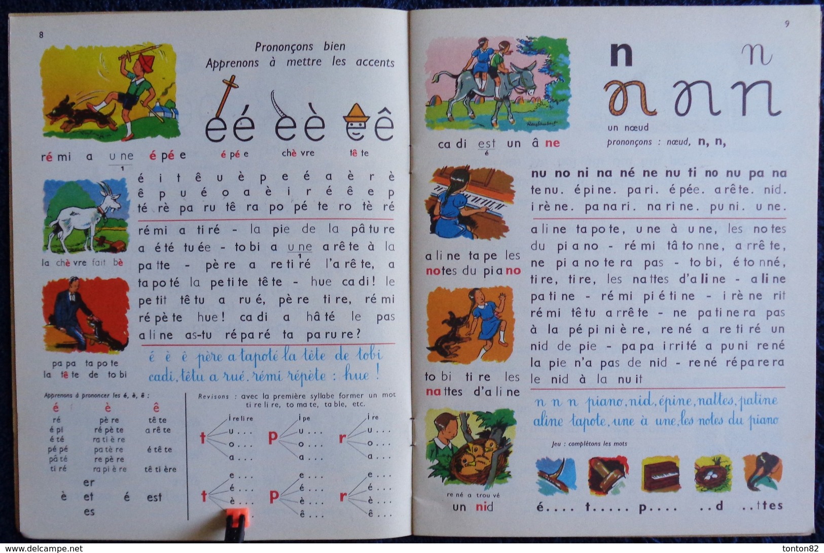 R. Et J. Anscombre - AM - STRAM - GRAM - La Ronde Des Mots - 1er Livret De Lecture- Éditions M.D.I. - ( 1967 ) . - 0-6 Jaar