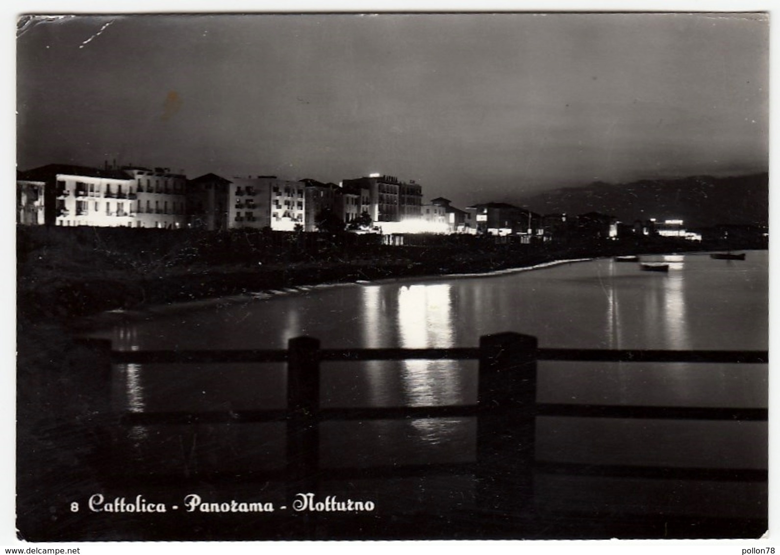 8 - CATTOLICA - PANORAMA - NOTTURNO - RIMINI - 1960 - Rimini