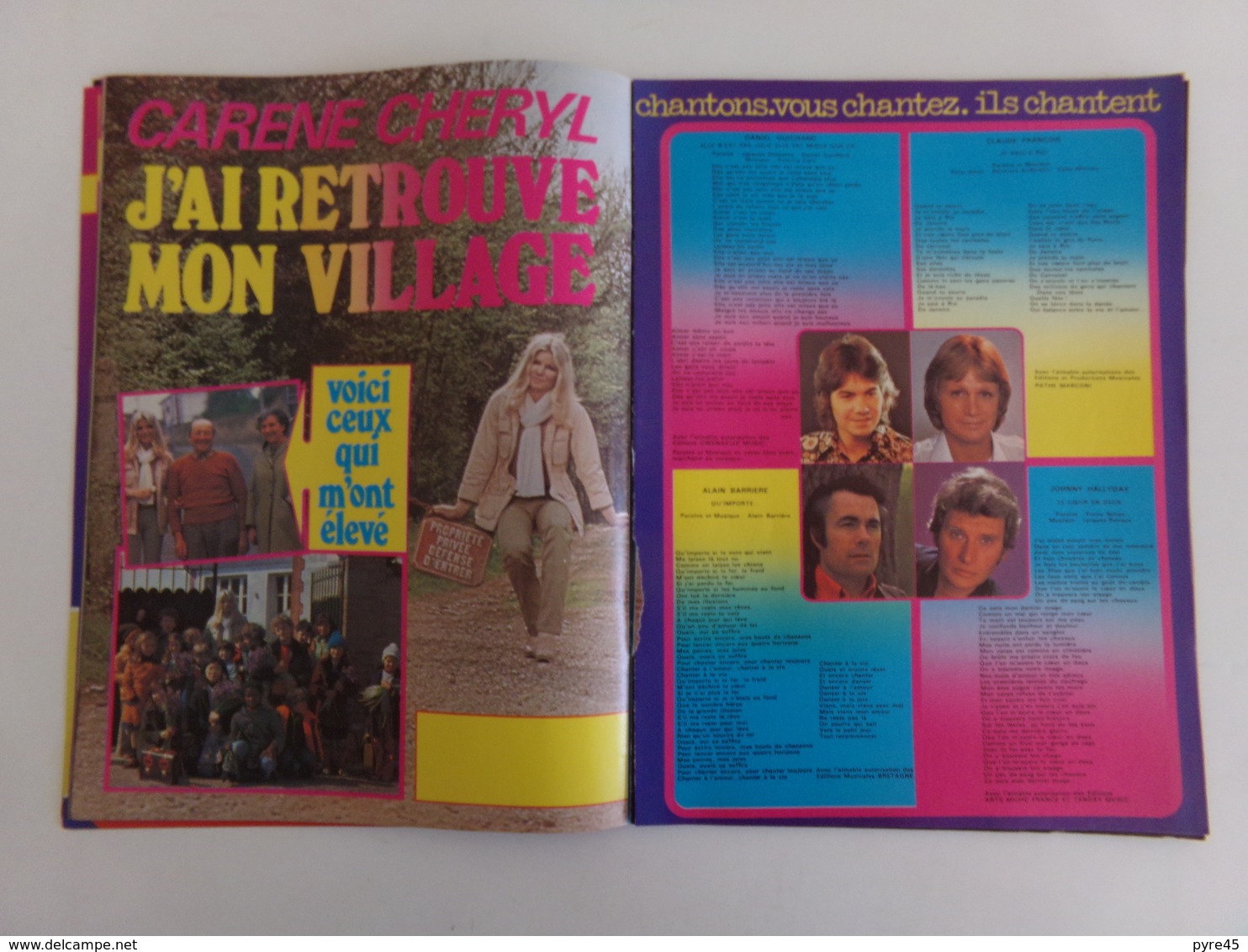 Revue " Stéphanie " n° 31, 1977, Johnny, Michel Sardou, Jeane Manson ( pages désolidarisées )