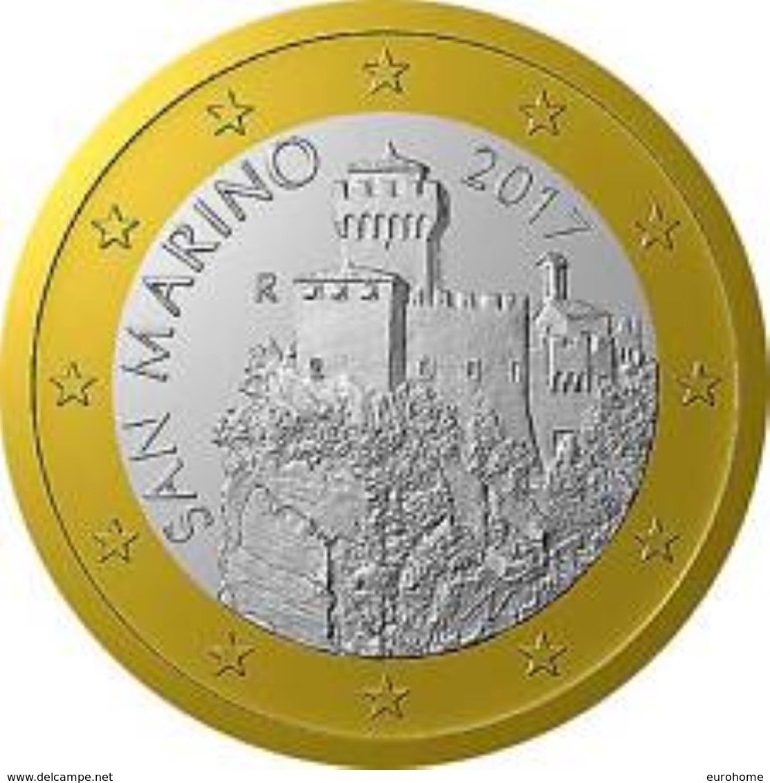 San Marino 2019  1 Euro  UNC Uit De Rol - UNC Du Rouleaux . - San Marino