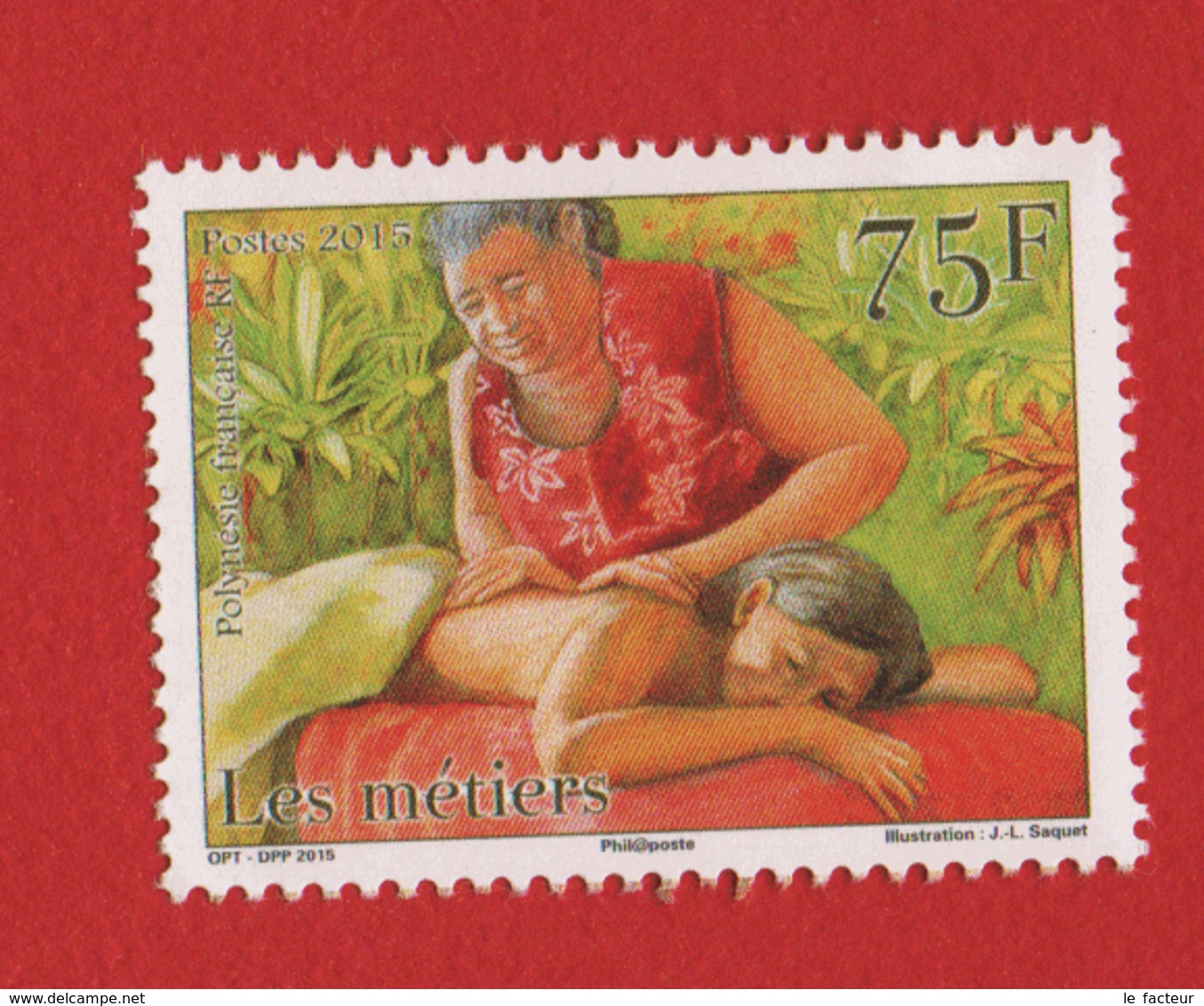 Polynésie Française 2015 °° 1079 Métiers Masseuse (WP10) - Neufs