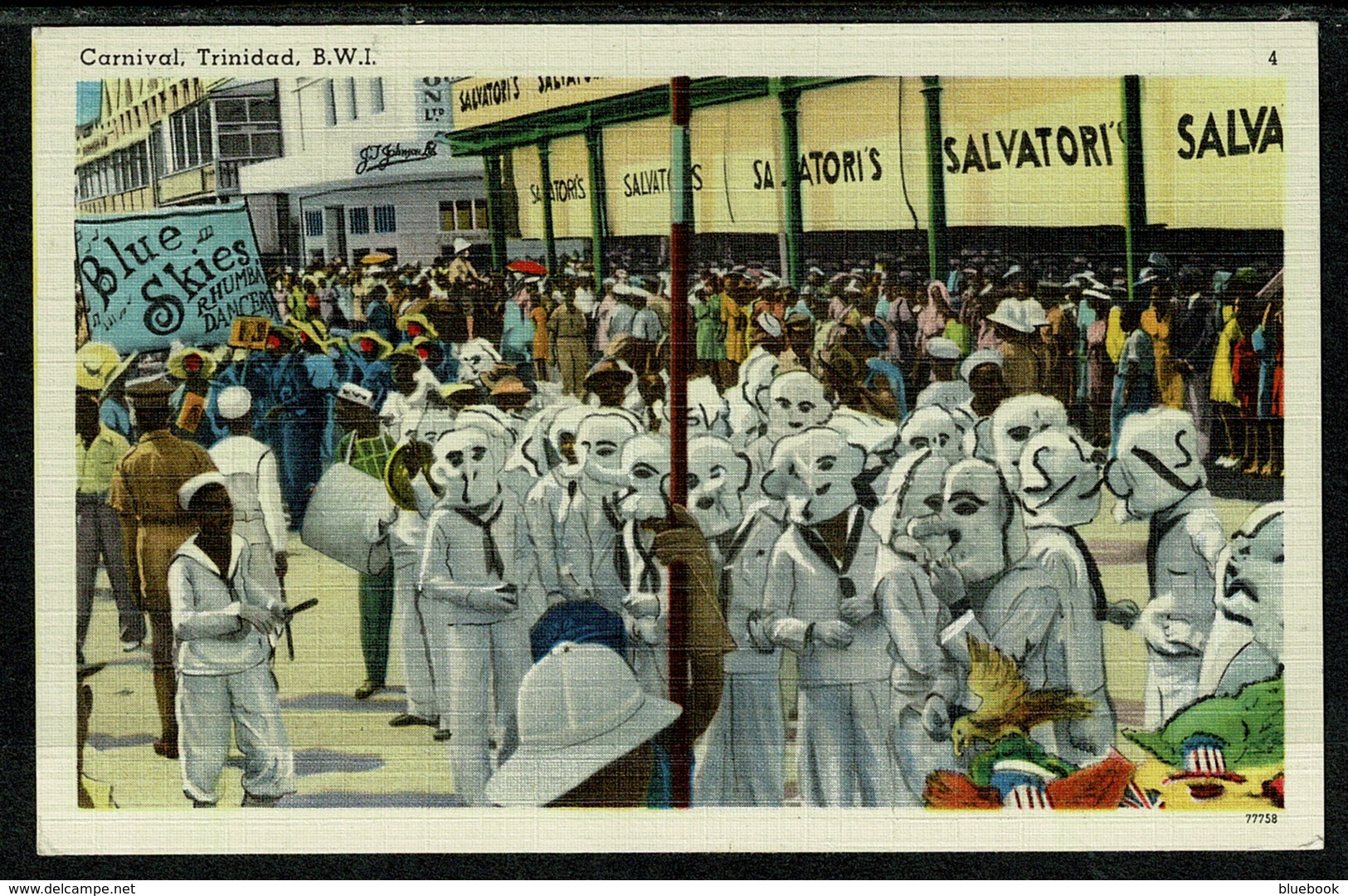 Ref 1306 - Postcard - Carnival In Trinidad - BWI British West Indies - Trinidad