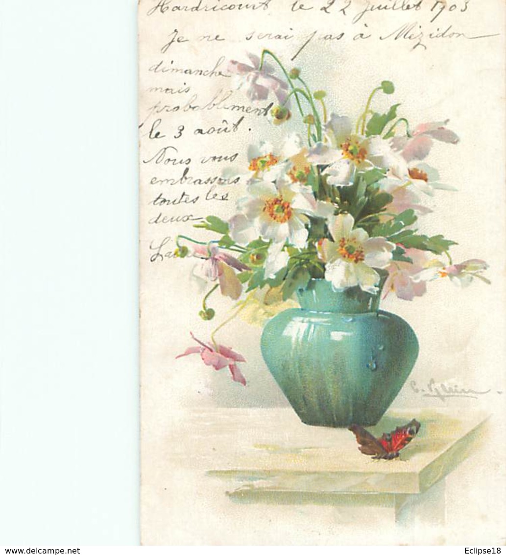 Illustrateur Klein - Bouquet De Fleurs Papillon    AB 546 - Klein, Catharina