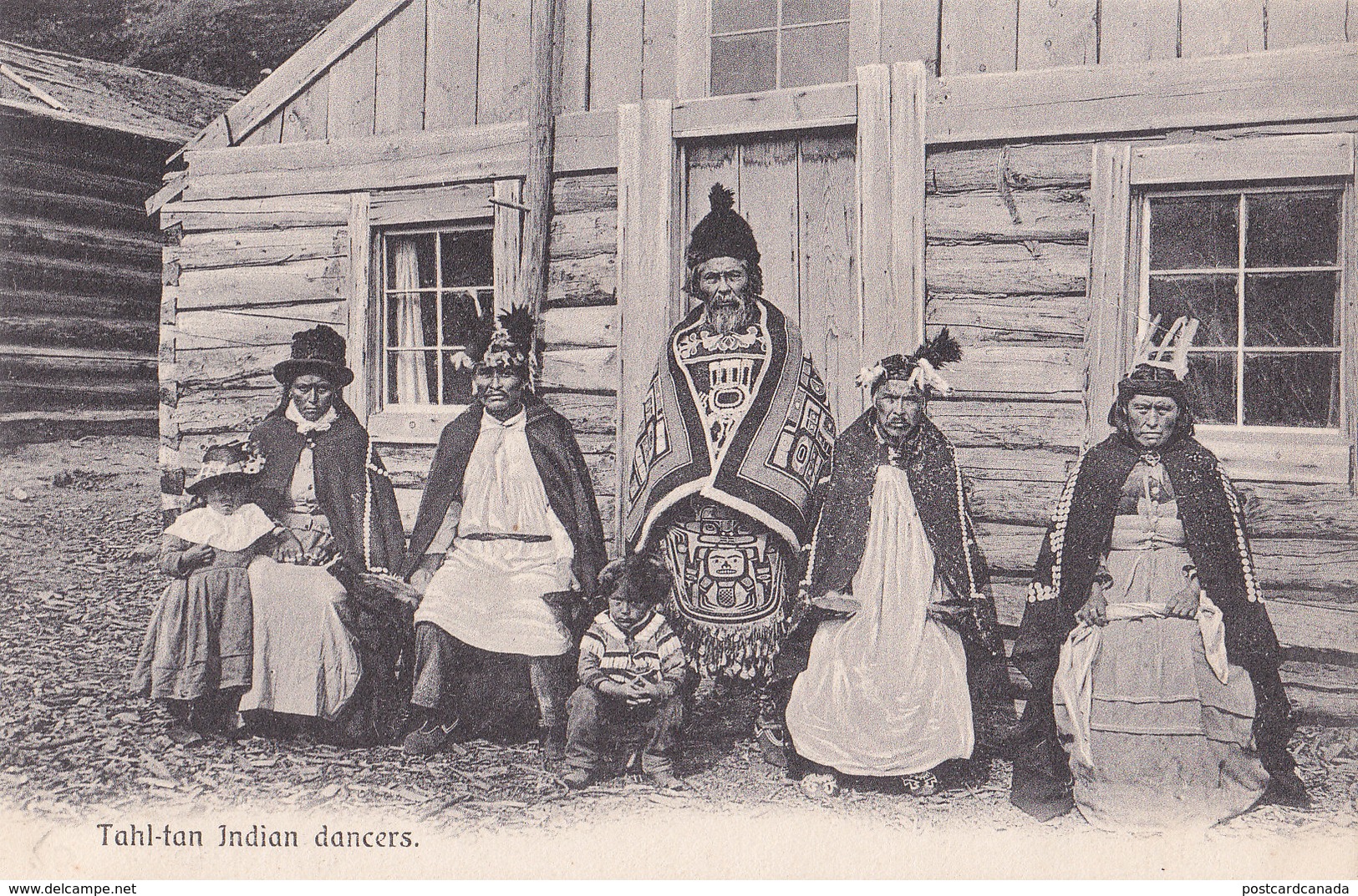 RPPC REAL PHOTO TAHL-TAN INDIAN DANCERS - Indiens D'Amérique Du Nord