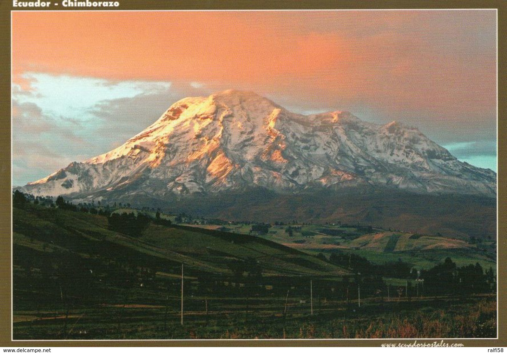 1 AK Ecuador * Der Inaktive Vulkan Chimborazo - Mit 6310 M Der Höchste Berg In Ecuador * - Ecuador