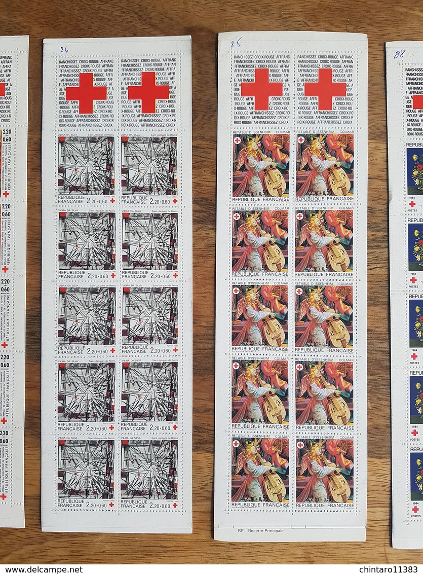 Lot 11 Carnets "Croix-Rouge Française" - Red Cross