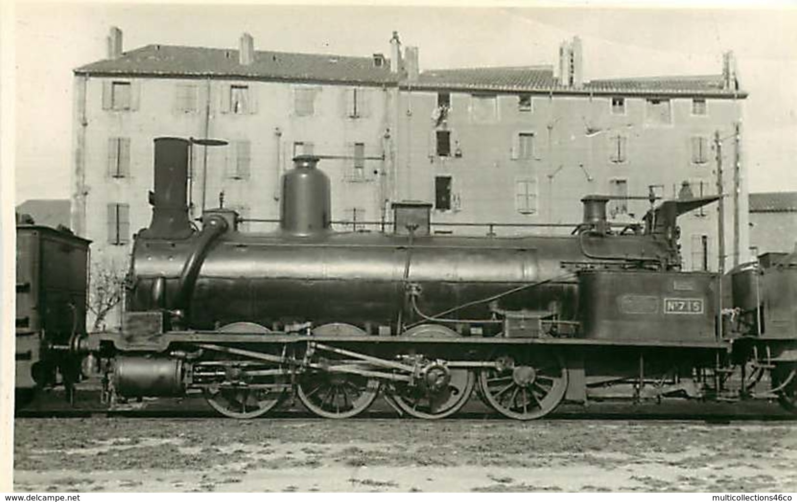 190619A - PHOTO Train Chemin De Fer Locomotive - Loco 715 - Estaciones Con Trenes