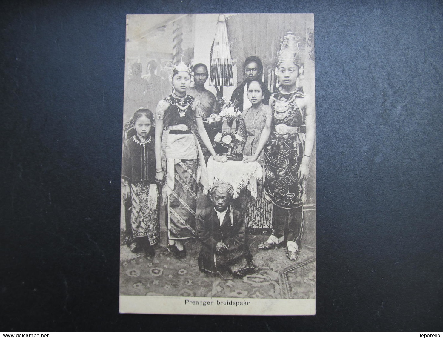 AK JAVA Indonesia Soerabaja Preanger Bruidspaar Ca.1910 // D*39038 - Indonesien