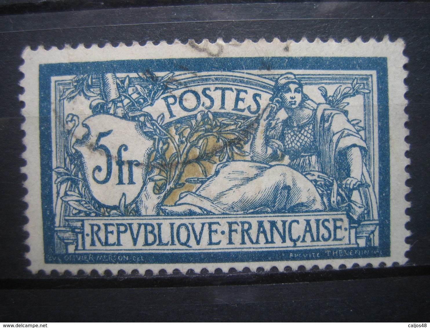 FRANCE  TYPE  MERSON N° 123 OBLITERE - Used Stamps