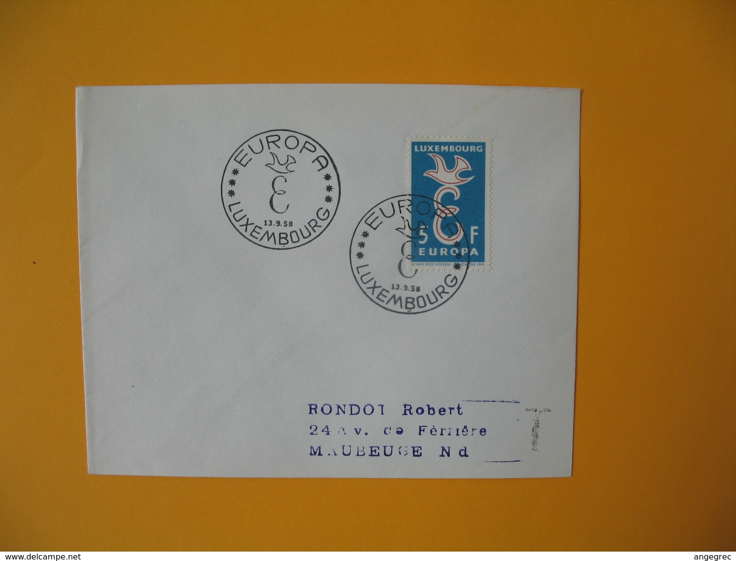 Luxembourg  1958  Enveloppe  Pour La France   Europa      à Voir - Maschinenstempel (EMA)