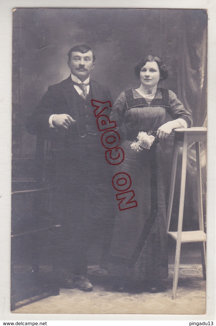 Bolbec Seine Maritime Normandie Carte Photo Photographe Queck Portrait Famille Très Bon état - Bolbec