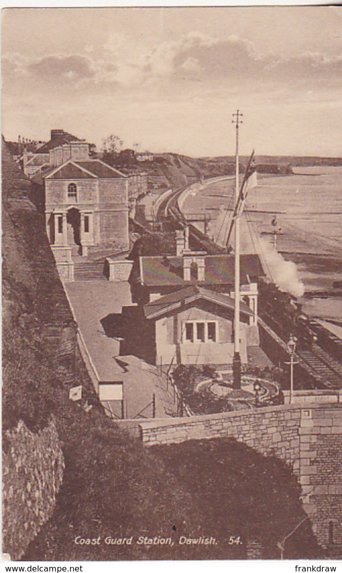 Postcard - Coast Guard Station, Dawlish - Posted 23-03-1929 - Card No. 54 - VG - Unclassified