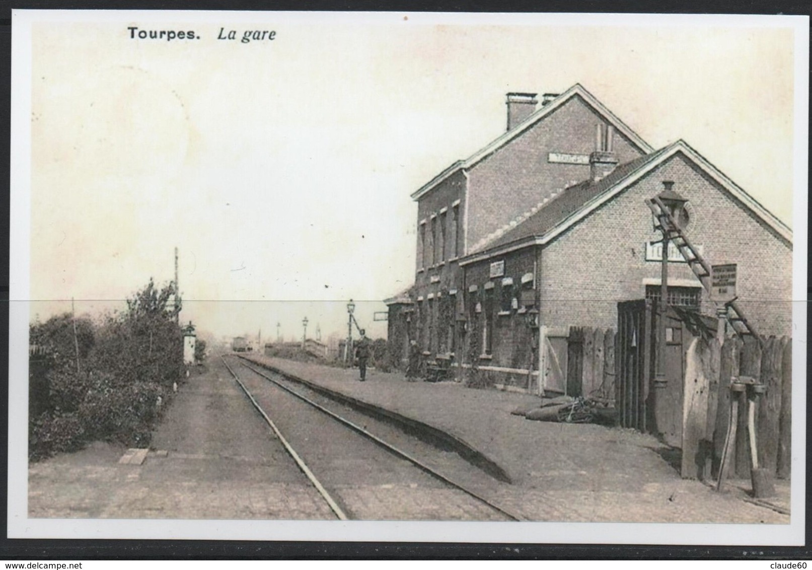 REPRODUCTION TOURPES LEUZE HAINAUT GARE STATION - Leuze-en-Hainaut