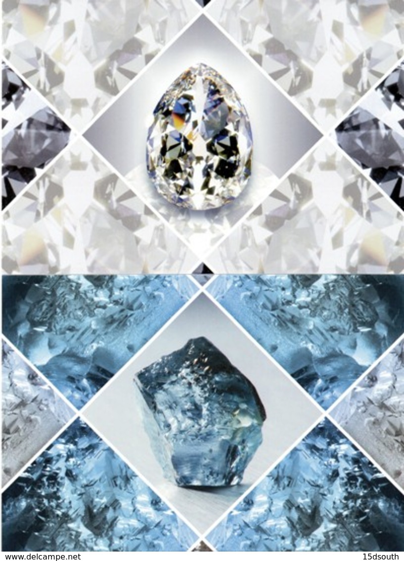 South Africa - 2019 Famous Diamonds Postcard Set - Minéraux