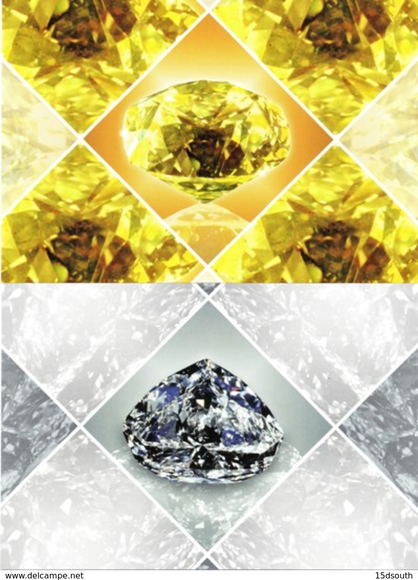 South Africa - 2019 Famous Diamonds Postcard Set - Minéraux