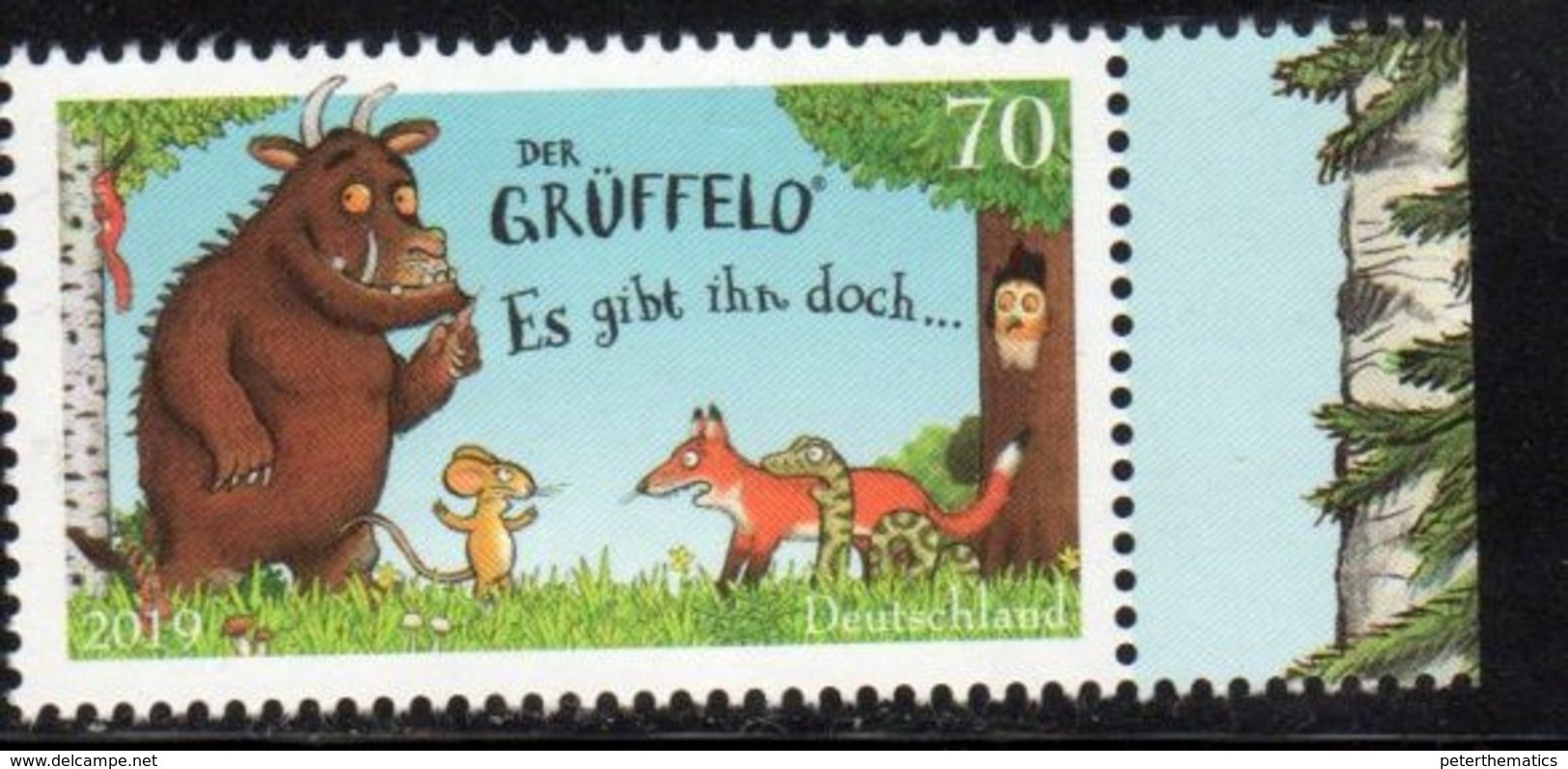 GERMANY, 2019, MNH, DER GRÜFELLO, CHILDREN'S BOOKS, FOXES,1v - Other & Unclassified