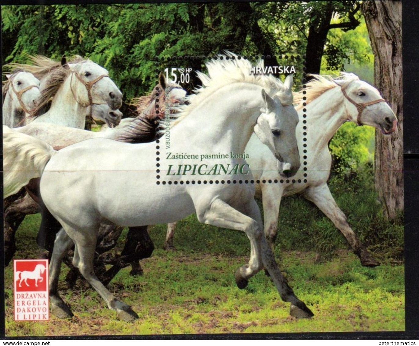 CROATIA , 2018, MNH, HORSES, S/SHEET - Pferde