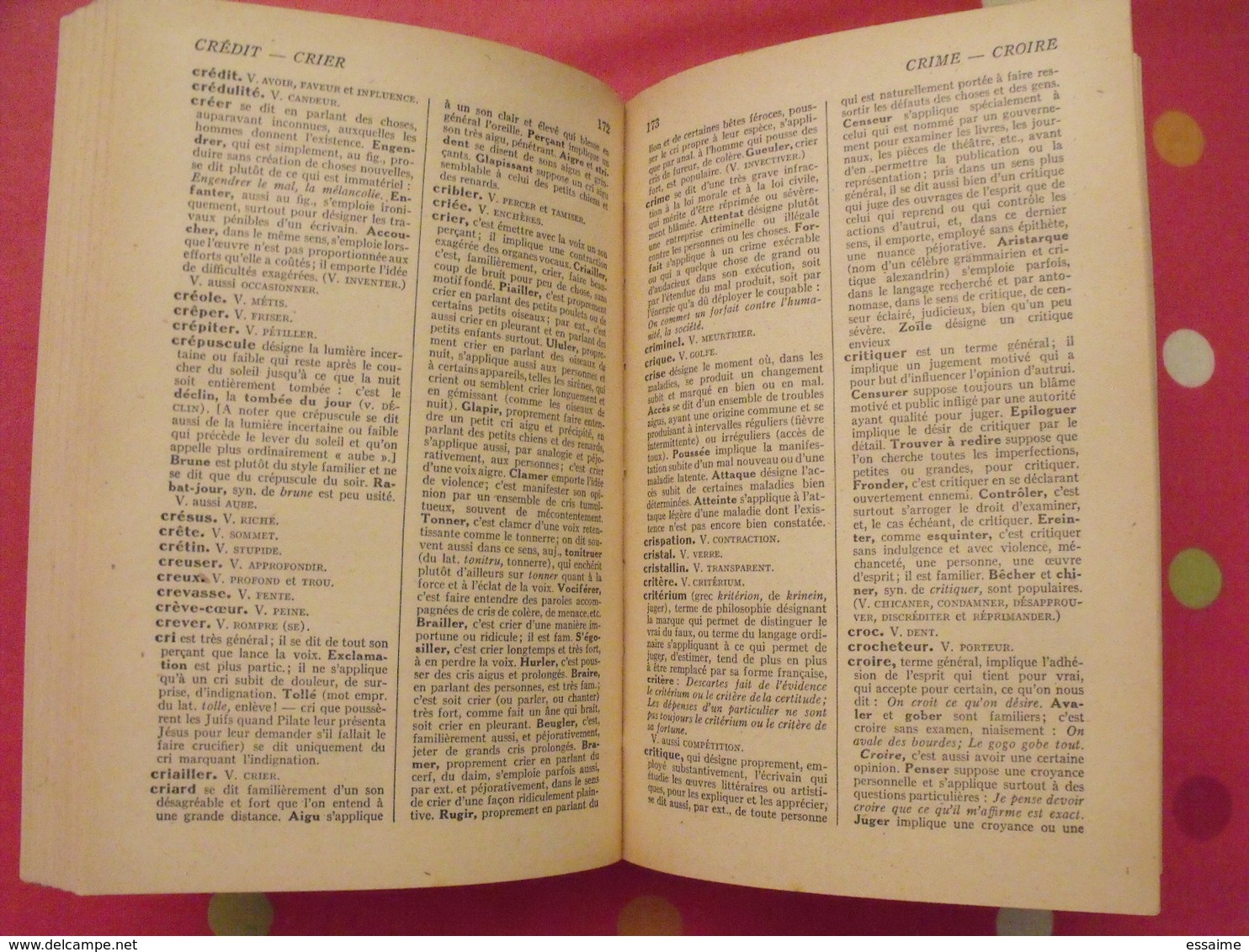 Dictionnaire Des Des Synonymes. Larousse 1947 - Dictionnaires