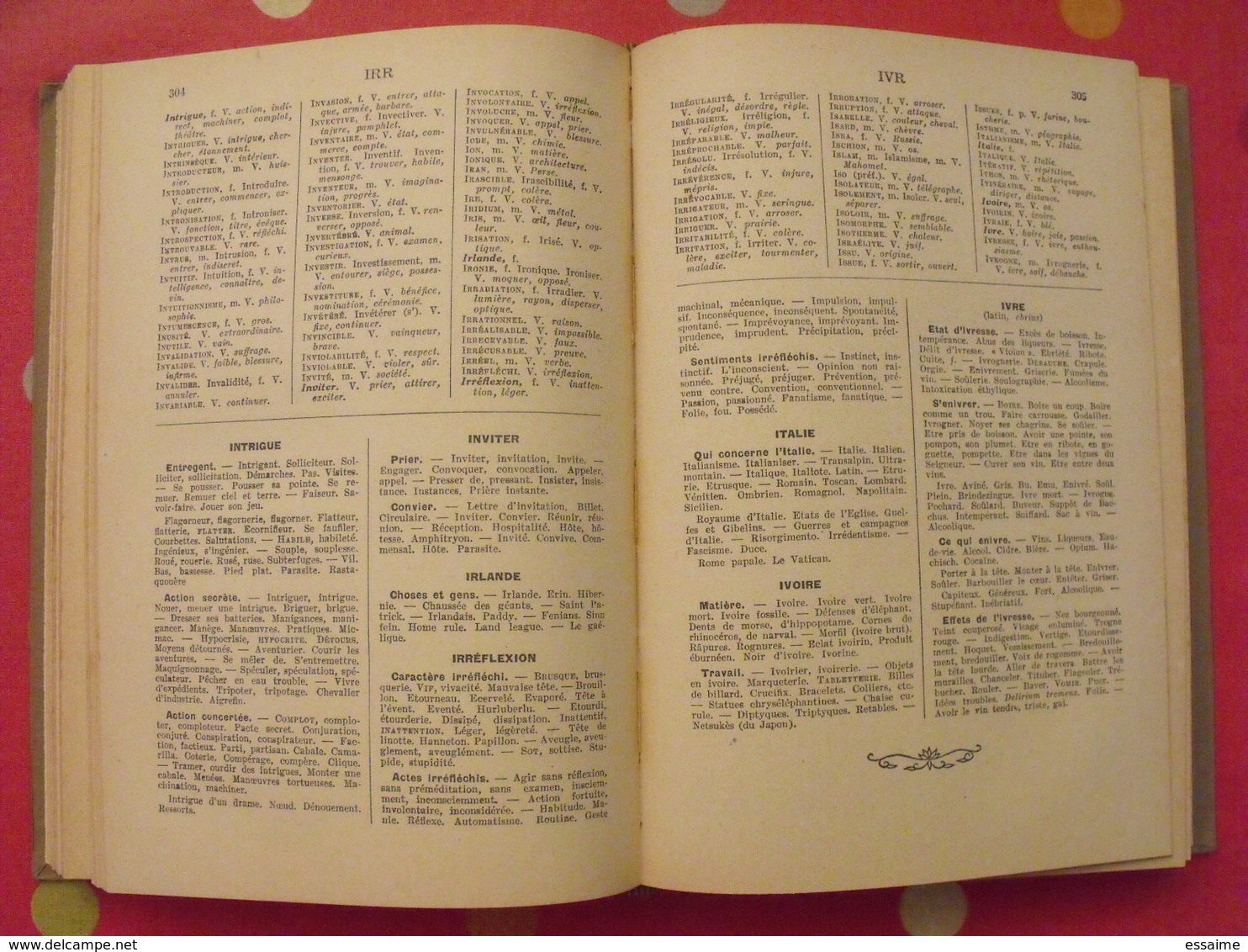 Dictionnaire Analogique (mots-idées). Charles Maquet. Larousse 1941 - Dictionnaires