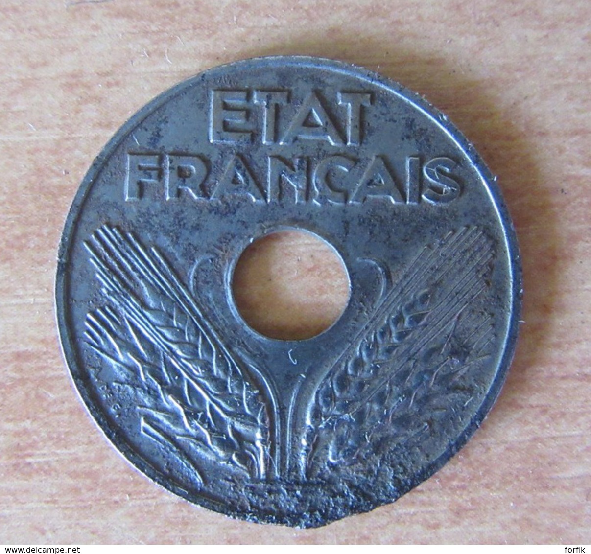 France - Rare Monnaie 20 Centimes ETAT FRANCAIS 1944 En Fer - TB+ / TTB - Other & Unclassified