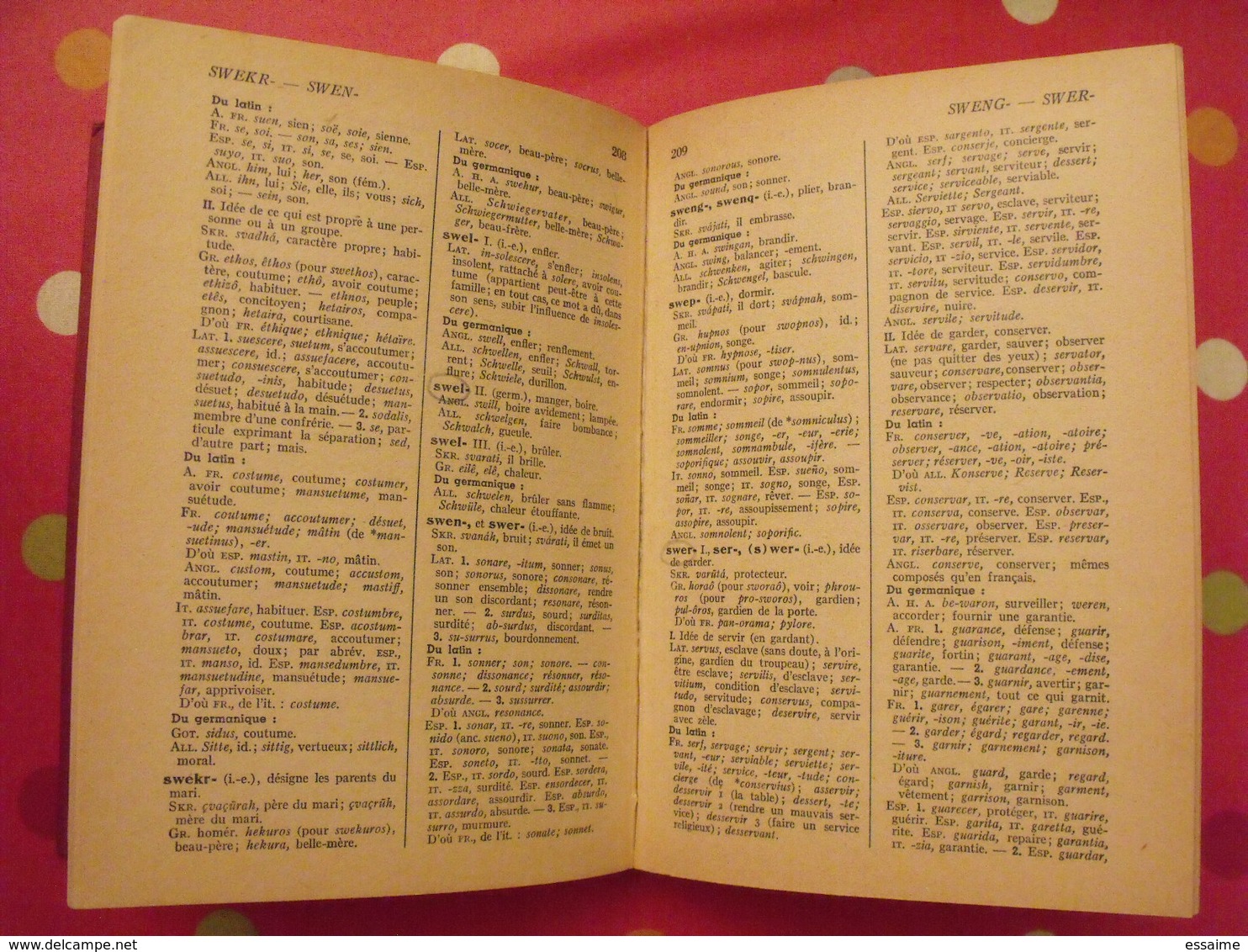 Dictionnaire Des Racines Des Langues Européennes. R Grandsaignes D'Hauterive. Larousse 1949 - Dictionnaires