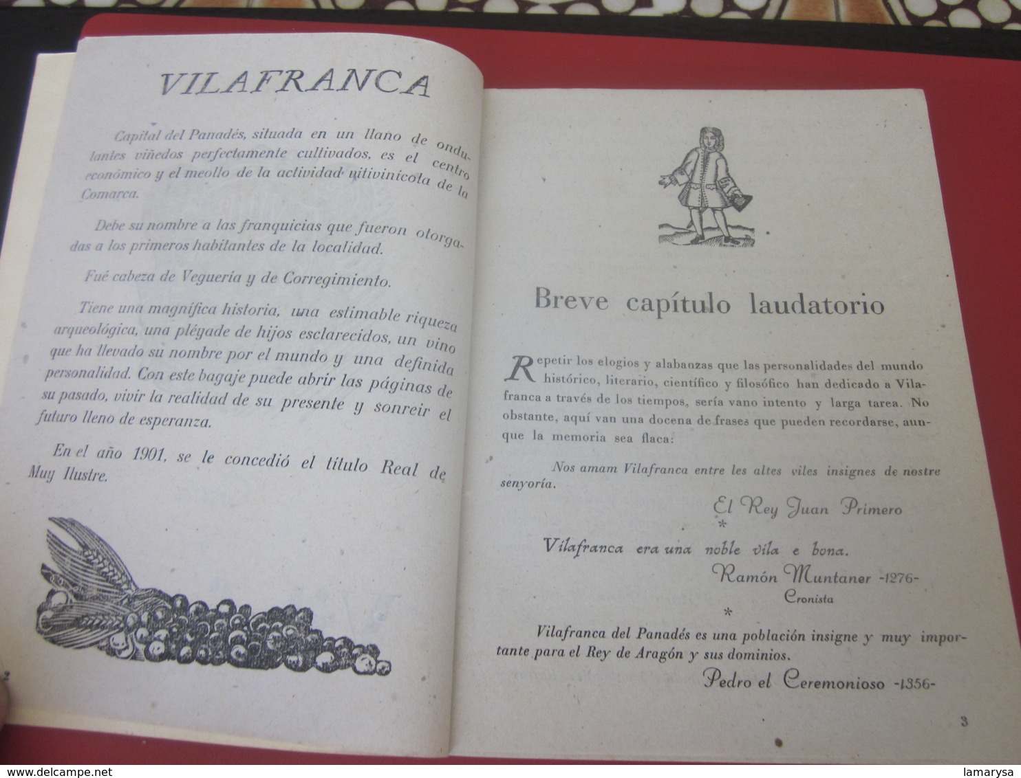 GUÍA TURÍSTICA DE VILAFRANCA DE 1949 LOS PANADES EN LA EDICIÓN DE GRÁFICOS DE ARTES DE LA MANO-PUBLICACIÓN DE PUBLICITÉ- - Cuadernillos Turísticos