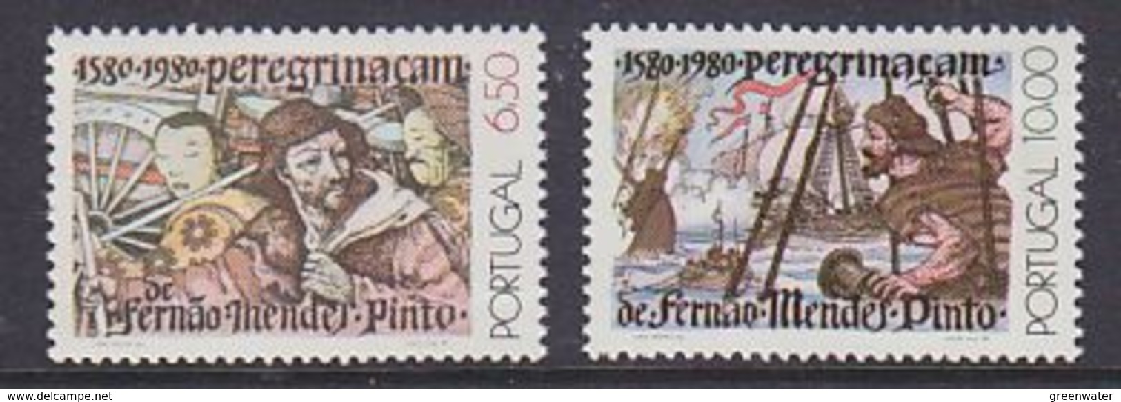 Portugal 1980 Mendes Pinto  2v ** Mnh (43227) - Nuevos