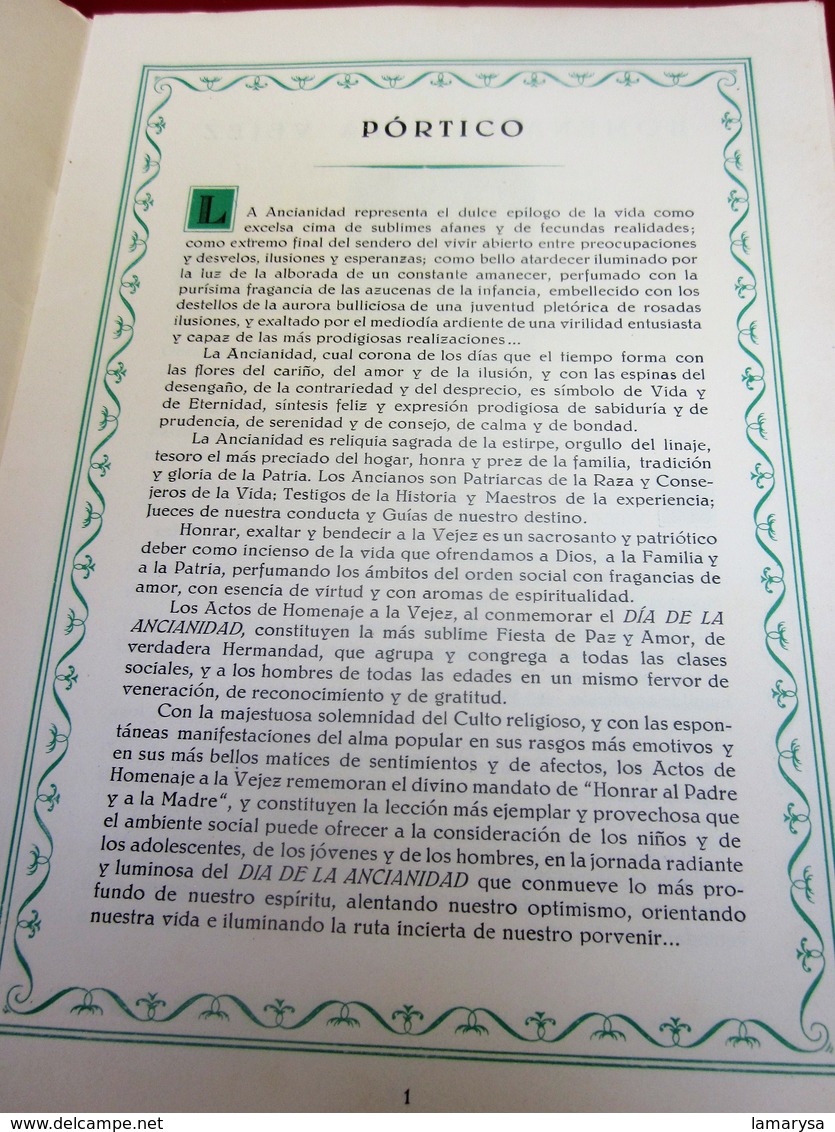 1904/54 OBRA DE LOS HOMANAJES A LA VEJEZ CAIA DE PENSIONE PARA LA VEJEZ DE ATHORRO DE CATALUNA Y BALEARES 50 Aniversario - Documentos Históricos