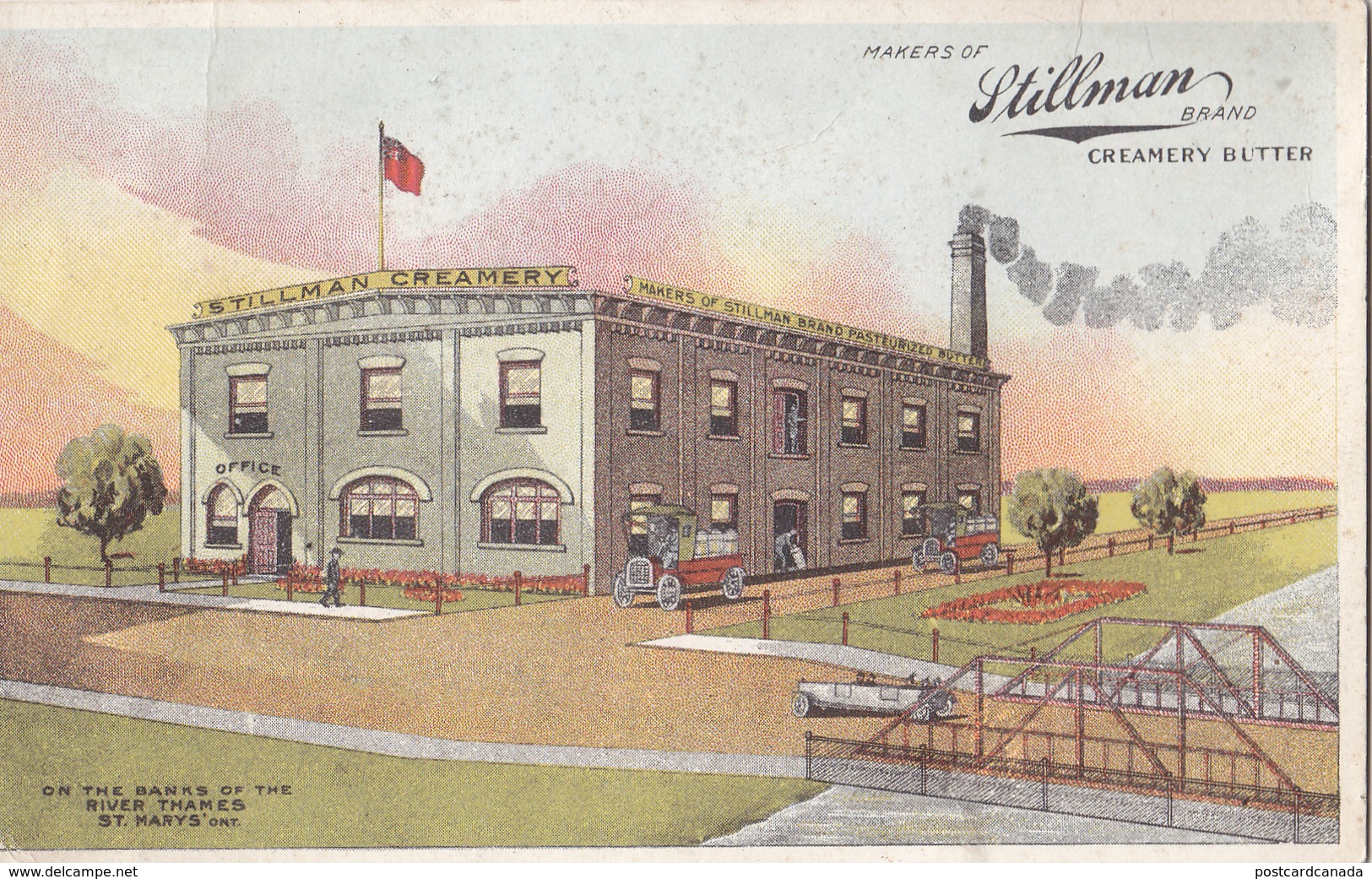ADVERTISING CARD STILLMAN CREAMERY  BUTTER ST MARYS ONTARIO CANADA - Other & Unclassified