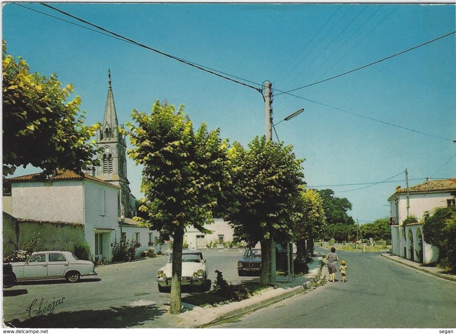 SEMUSSAC    PLACE DE L'EGLISE    ANNEE 1976 - Other & Unclassified