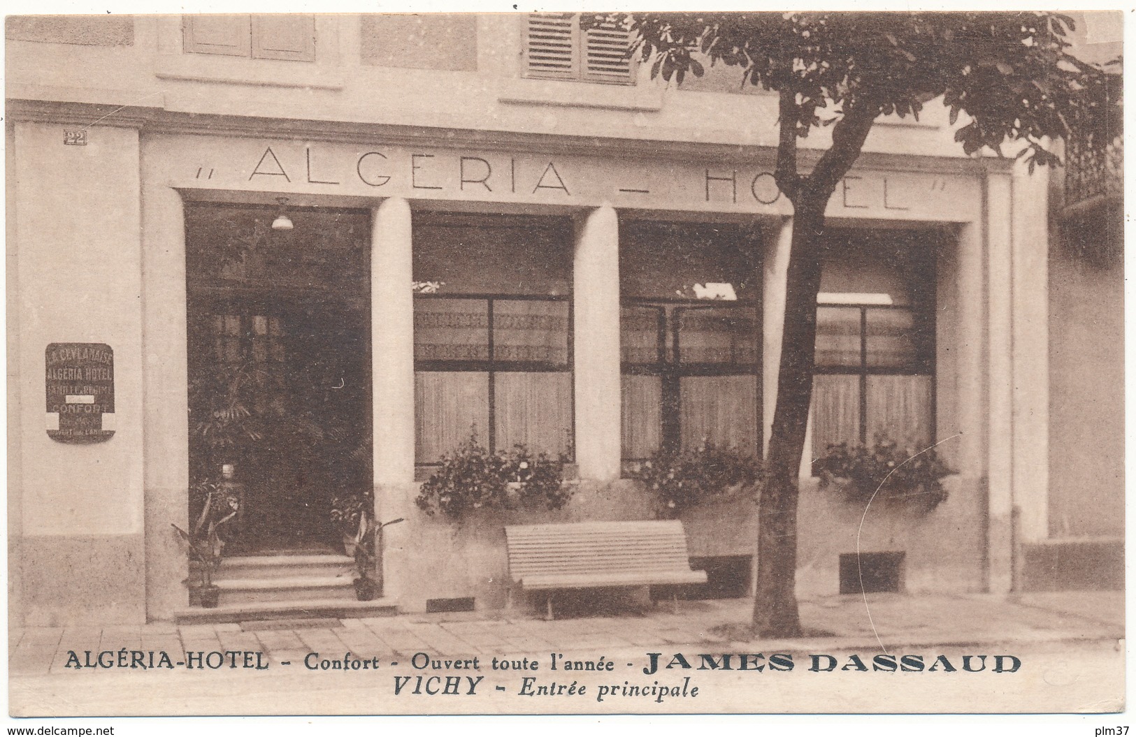 VICHY - Algéria Hôtel, Entrée Principale - Vichy