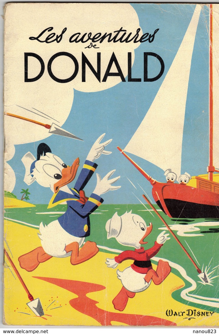Avec Couverture Semi Cartonnée 3ème Trimestre 1959 Imprimerie BRODARD & TAUPIN Paris LES AVENTURES DE DONALD WALT DISNEY - Disney