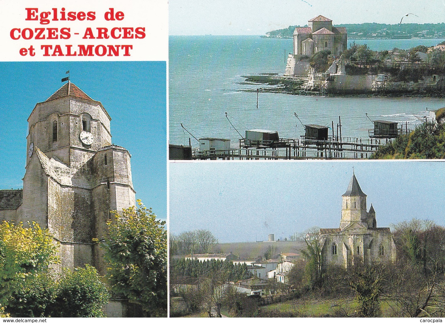 Carte 1970 LES EGLISES ROMANES DE COZES ,ARCES ET TALMONT SUR GIRONDE / MULTIVUES - Other & Unclassified