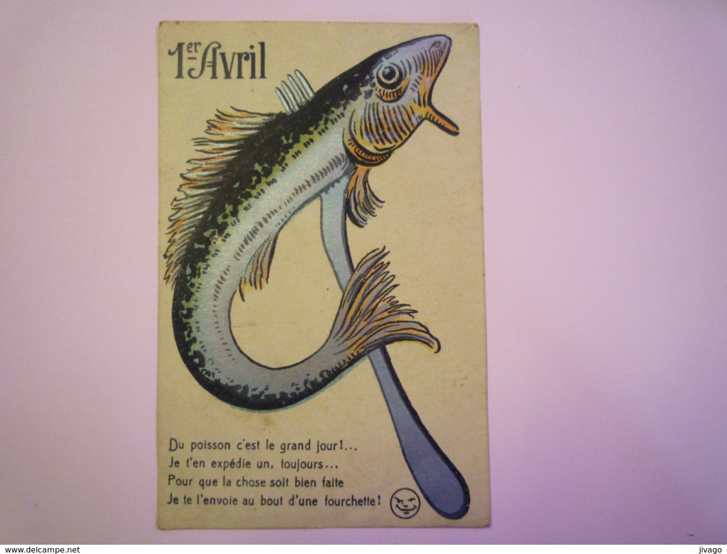 2019 - 1763  Très Jolie Carte  1er AVRIL   - 1° Aprile (pesce Di Aprile)